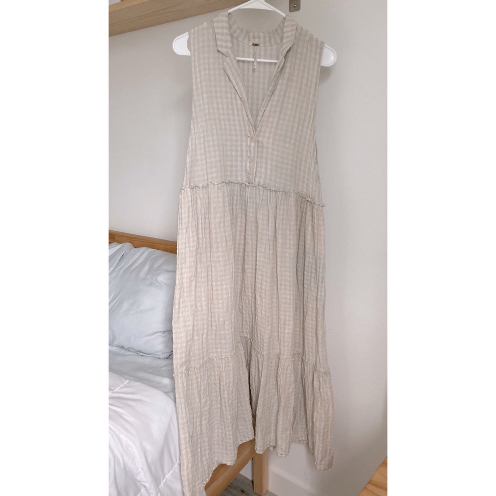 Free People Gingham Dress with Pockets